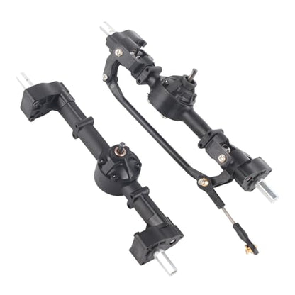 Metal Front Rear Axle, RC Vehicle Front Rear Axles Kit for WPL C14 C24 C34 C44 B14 B24 1/16 RC Car Upgrade Parts