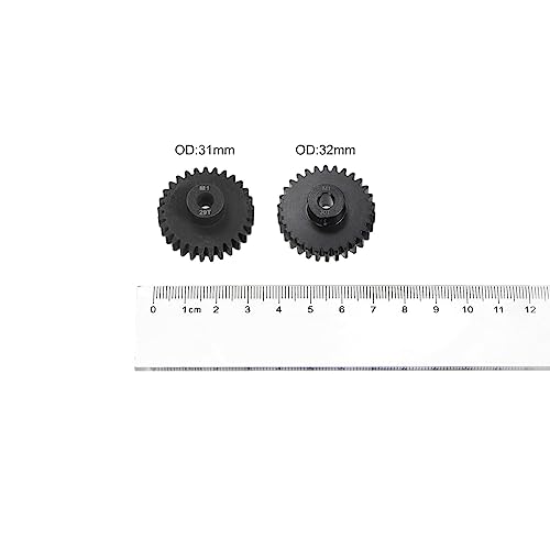 HARFINGTON Mod 1 M1 Pinion Motor Gear Set 2pcs 29T 30T Fit 5mm RC Motor Shaft M1 Pitch Gears for RC Car, with Hex Key - style: 29T 30T