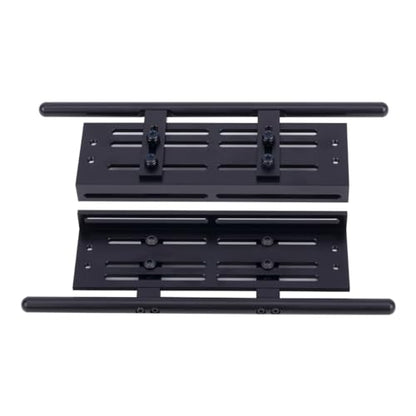 RC Crawler Pedals RC Side Board RC Steps Plate Rock Sliders Running Boards Foot-Plate for 1/10 RC Crawler Car SCX10 I II TRX4 CC01 RGT 86100 GEN8 Wrangler Chassis Parts(Silver) - color: Silver