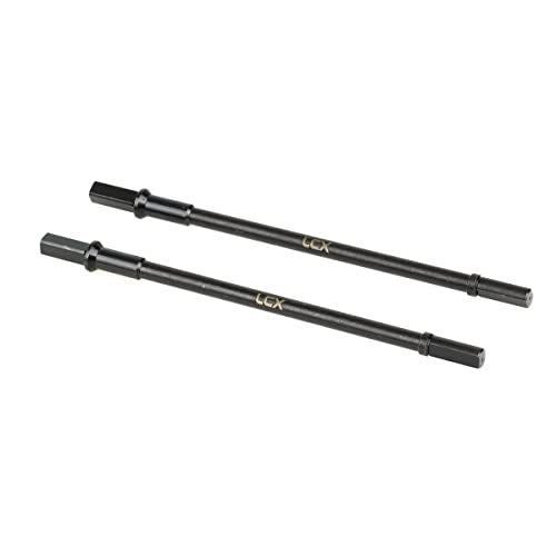 LCX Racing 1/10th RC Crawler Car Hard Steel Rear Axle Drive Shaft Dogbone Straight Shaft for RC Car Axial Capra Unlimited Trail Buggy UTB10, Upgrades Parts Accessories
