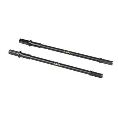 LCX Racing 1/10th RC Crawler Car Hard Steel Rear Axle Drive Shaft Dogbone Straight Shaft for RC Car Axial Capra Unlimited Trail Buggy UTB10, Upgrades Parts Accessories