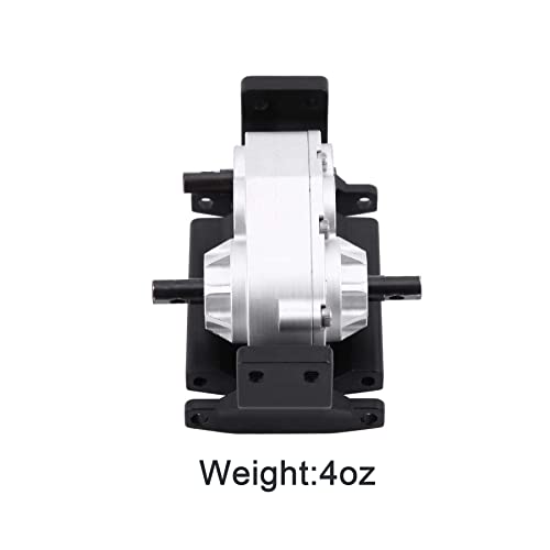 Transfer Case, 72mm Metal Transfer Gearbox Case with Skid Plate for 1/10 RC Crawler RC4WD Gelande II FJ40 G2 D110 DefenderTF2 - color: Transfer Case With Skid Plate