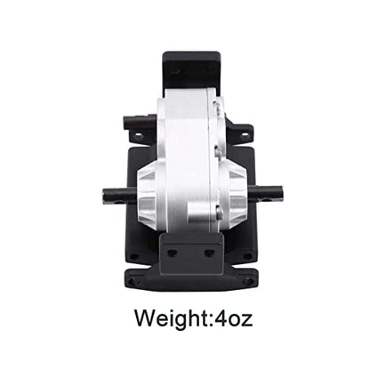 Transfer Case, 72mm Metal Transfer Gearbox Case with Skid Plate for 1/10 RC Crawler RC4WD Gelande II FJ40 G2 D110 DefenderTF2 - color: Transfer Case With Skid Plate