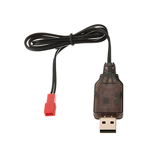 Heyiarbeit JST-2P USB Charging Cable for RC Car 7.2V 250mA Ni-MH Ni-CD Battery 1pcs - size: JST-2P 1Pcs