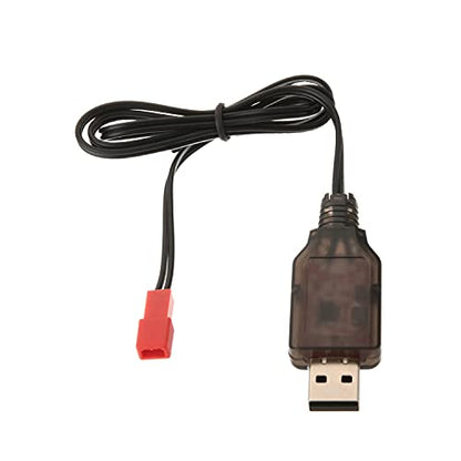 Heyiarbeit JST-2P USB Charging Cable for RC Car 7.2V 250mA Ni-MH Ni-CD Battery 1pcs - size: JST-2P 1Pcs