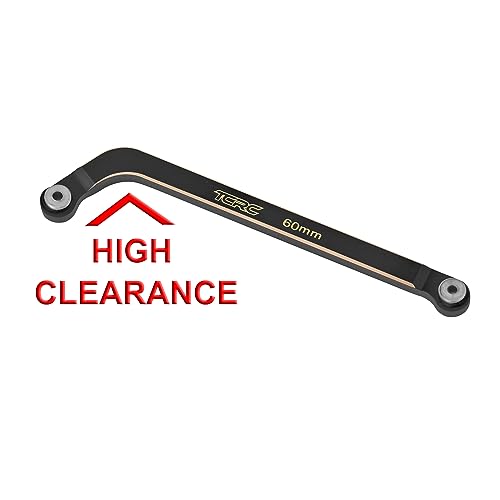 8PCS Brass High Clearance Chassis Suspension Links Rod Linkage Set for Axial AX24 XC-11/24 RC Crawler Car Upgrade Parts,Black Coating - style: Brass Links