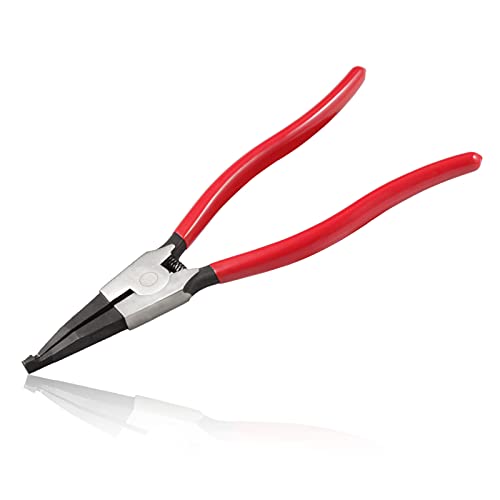 11-Inch Lock Ring Pliers Flat Snap Ring Pliers Angle Tip | Special Circlip Pliers, For Removing Installing Locking Rings, For Transmission Transfer Cases, Retaining Ring Pliers - size: 11"