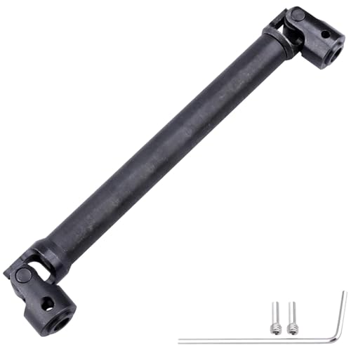 Splined Steel Universal Drive Shaft Driveshafts CVD Axle Shaft 1/10 Scale RC Crawler Car Upgrades Replacement for Traxxas Axial Tamiya RC4WD Redcat Racing (135-220mm Length) - size: 135-220mm Length