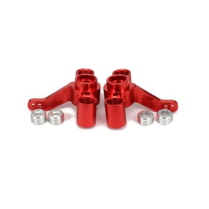 Steering Knuckle Models For FS For Racing 53810 1/10 2pcs Alloy Aluminum Steering Hub Carrier(L/R) Knuckles 511484 Rc Truck For Buggy Car Upgraded Parts(Red) - color: Red
