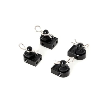 LCX Racing 1/10th RC Crawler Car Aluminum Body Post w/Clip Body Mount for Axial SCX10 PRO, Upgrades Parts Accessories
