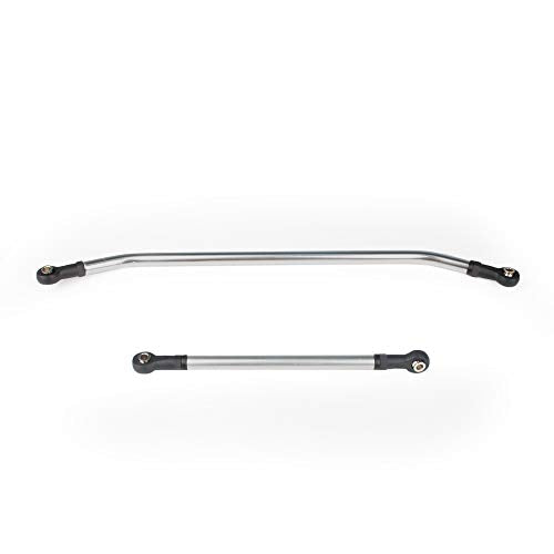 LCX Racing 1/10th RC Crawler Car Aluminum AR60 OCP Front Steering Link for Axial Wraith RR10 SMT10 AX10, Upgrades Parts Accessories (Silver) - color: Silver