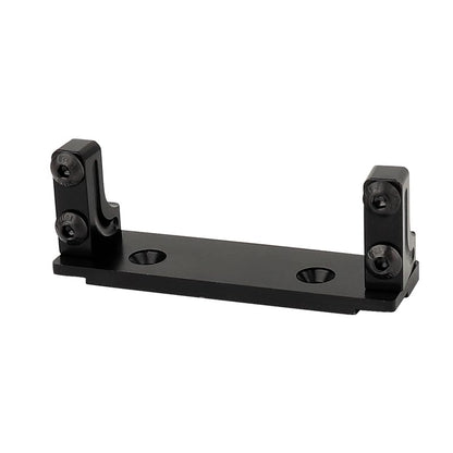 1/10 Metal Alloy Front Axle Servo Mount Holder Servo Fixed Bracket for AXI03004 Capra 1.9 RC Car Alloy Upgrade Parts (Black) - color: Black
