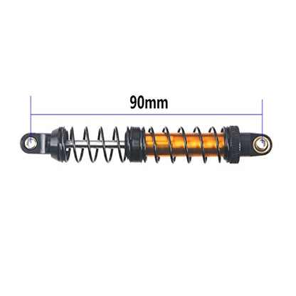 4Pcs ShareGoo Metal Shock Absorber 70/80/90/100/110/120mm Damper Compatible with Tamiya CC01 Traxxas TRX4 Axial SCX10 D90 D110 RR10 1/10 RC Crawler Car (90mm Hole Distance) - size: 90mm Hole Distance
