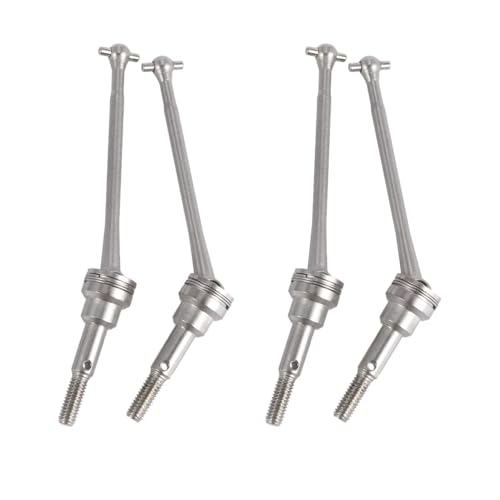 RC Car Drive shafts Compatible with Wltoys 12428 12423 1/12 RC Crawler Short Course Truck Car Upgrade Parts 4Pcs Metal Front Drive Shaft CVD 0090