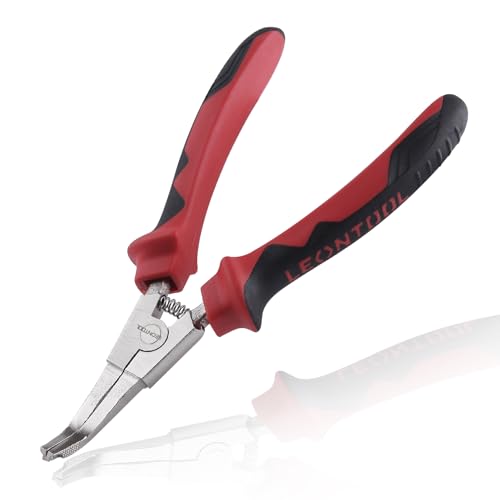 8 Inches Lock Ring Pliers Bent Nose Reverse Pliers with Hole | Flat Snap Ring Pliers for Transmission Transfer Cases, Special Circlip Pliers, Angle Tip Retaining Ring Pliers Spreader - size: 8" Bent Nose with Hole
