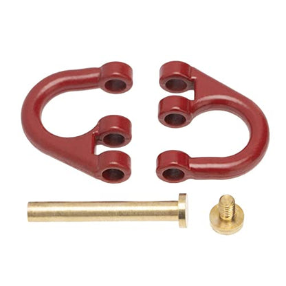 1/10 RC Car Crawler Trailer Towing Shackles - Metal Hooks for SCX10 TRX4 D90 - Upgrade Parts for Rock Climbing Cars - 5Pcs Set Included - Red - color: Red