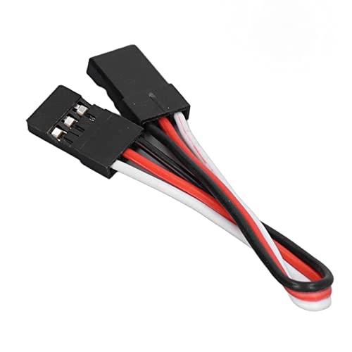 Servo Extension Cable 3 Pin Brass Core High Conductivity Flexible Durable Wire for RC Cars Drones Helicopters Aircraft 10PCS Set (100mm Female to Female) - size: 100mm female to female