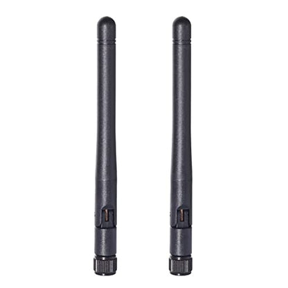Bingfu Dual Band WiFi 2.4GHz 5GHz 5.8GHz 3dBi MIMO RP-SMA Male Bluetooth Antenna (2-Pack) for PC Computer WiFi Router Wireless Network Card USB Adapter Security IP Camera Video Surveillance Monitor - color: （RP-SMA Male）Antenna 2-Pack