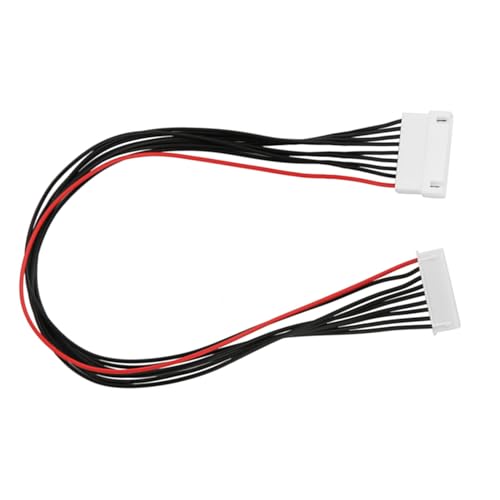 LiPo Balance Extension Wire, Plastic Metal JST XH 8S Balance Plug Extension Wire Set, 10 Pack 30cm Length, for LiPo Battery Charging RC Car Plane Replacement