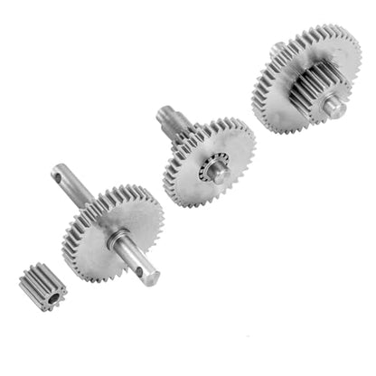 for TRX4M Upgrade 1/18 RC Crawler Car Stainless Steel Overdrive Underdrive Transmission Gear Pinion Set RC Upgrade Accessories(24.4/1) - size: 24.4/1