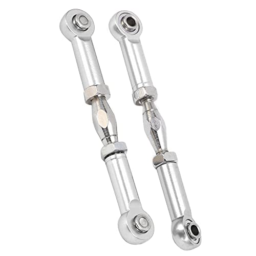 Front Sway Bar Kit with 2.7 inch Aluminum Alloy Arms High Tensile Strength Front Anti Roll Bar Suspension Stabilizer for 1 7 Remote Control Cars Lightweight Sturdy RC (Silver) - color: Silver