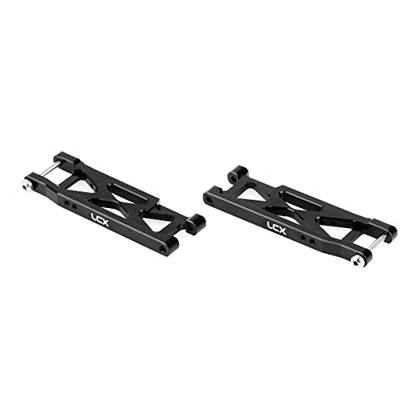 LCX Racing RC Car CNC Machined Aluminum Heavy Duty Rear Suspension Arm Set for LOSI 1/16 Mini-B Buggy 1/18 Mini-T 2.0 Stadium Truck, Upgrades Parts Accessories (Rear Arm Set)