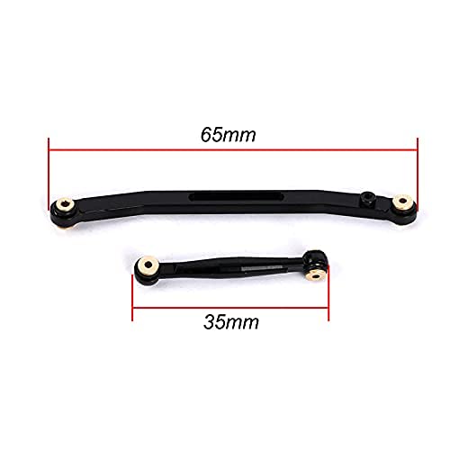 Aluminum Steering Linkage Steering Link for 1/24 Axial SCX24 RC Crawler Car Upgrades (Black) - color: Black