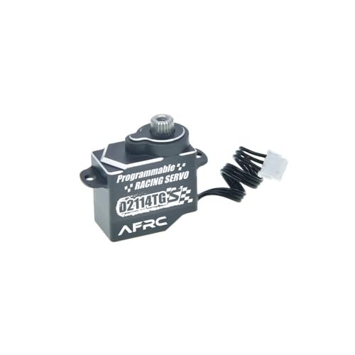 11G Programmable Micro Super Mute Metal Steering Servo RC Parts for Mini Z 1/28 1/24 RC Car RC Fixed-Wing Airplane Aircraft, Robot, RC Helicopter (ZH1.5 Plug, Black)