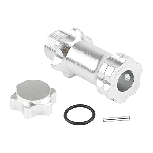 4pcs Aluminum 17mm Hex Adapter 30mm Extension Wheel Hub Drive Offset Width Extender with Anti-dust Cap Nuts for 1/8 RC On Road Car Off Road Truggy Truck Buggy Crawler, Silver - color: Silver
