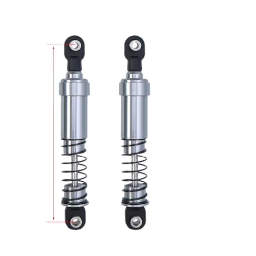 75mm-115mm Aluminum Big Bore Shocks With Oil Filled Compatible With 1/10 RC Crawler Cheater Rigs 90046(105mm 2Pcs) - color: 105mm 2Pcs