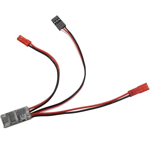 10A Brushed ESC 1-3S Two Way Motor Speed Controller with Brake/Without Brake 1A BEC for RC Vehicle Car Boat Model(Two Way w Brake) - color: Two Way W Brake