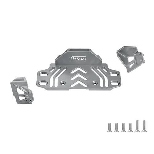 GPM 6061-T6 Alloy Rear Battery Tray for Axial SCX10 III, Jeep Wrangler CJ-7, Base Camp, Ford Bronco, Gladiator & Chevy K10, RC Crawler Upgrade Part (Gray) - color: Gray
