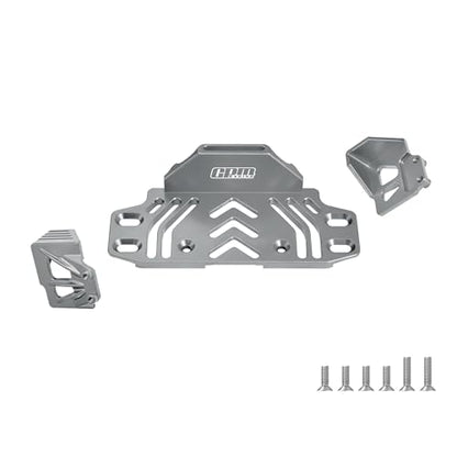 GPM 6061-T6 Alloy Rear Battery Tray for Axial SCX10 III, Jeep Wrangler CJ-7, Base Camp, Ford Bronco, Gladiator & Chevy K10, RC Crawler Upgrade Part (Gray) - color: Gray