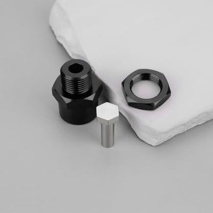 1 Set 12mm to 17mm Wheel Hex Hub Adapter Extension Conversion for 1/10 RC Car Upgrade Parts Black - color: Black