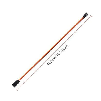 5PCS 1000mm Servo Extension Cable 3-Pin Male to Female 30 Core Lead Wire Cable Connectors Control Board Remote - 100CM