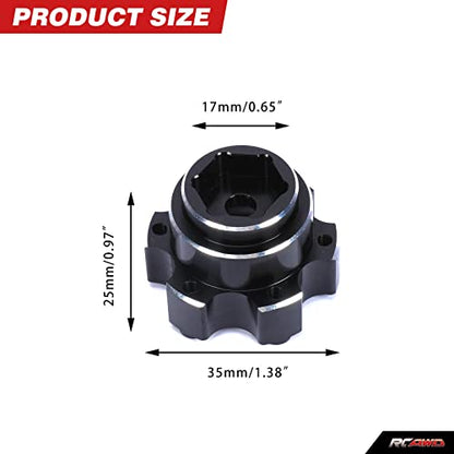 RCAWD Alloy Wheel Hex Adapters 1/10 6x30 to 14mm PRO634600 for Proline Series Wheel Tires Upgrade Parts