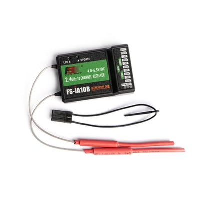 JeeFly RC Receiver FS-iA10B 10-Channel 2.4GHz Remote Control Receiver with iBus/PPM Dual Antenna AFHDS2 Compatible with FS-i6/i6S/i10 Transmitters for RC Drones, Airplanes & Helicopters