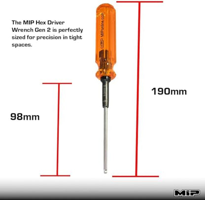 MIP RC Ball End Hex Screwdriver Set 9606 – 3-Piece Tool Kit (2.0mm, 2.5mm, 3.0mm) for RC Cars, Helicopters, Drones, Boats – Precision Hexagon Allen Wrenches for RC Repair – Made in USA - style: Metric Ball End 2.0mm 2.5mm 3.0mm