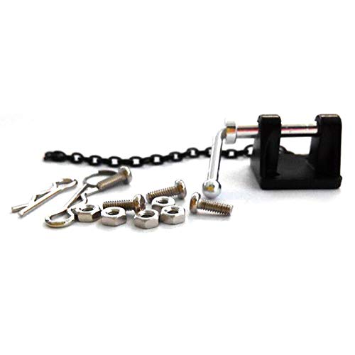 Replacement Part For 1/10 Simulation Accessories Car Hitch Spare Tow Shackles Parts Model Trailer Hook Set Metal Rope Chain Climbing RC Crawler