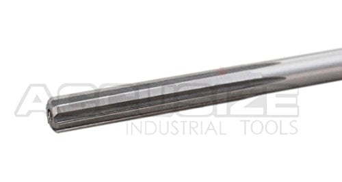 Accusize Industrial Tools 1/4'' H.S.S. Straight Shank Straight Flute Chucking Reamer, Flute Length 1-1/2'', Oal 6'', Right Hand, 6 Flute, 5015-0045 | 1/4" HSS Straight Shank Straight Flute Chucking Reamer, Flt Len 1-1/2", OAL 6", Right Hand Cut, 6 Flute,