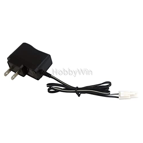 9.6V 250mA US Charger EL2P Male Plug Positive to Square for NiMH NiCD RC Car Battery