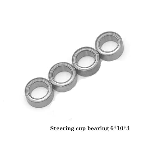 RC Crawlers Components For WPL D12 B16 B24 C14 C24 C34 C44 1/16 For Jjrc For Fayee For FY001 FY002 FY004 RC Axle Replacement Part Metal Drive Shaft Gear Set Bearing(Cup Bearing 6x10x3) - size: Cup Bearing 6x10x3