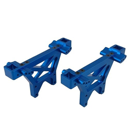 Front Rear Shock Tower Mounts for T-Maxx E-Maxx REVO 3.3 RC Cars (Blue) | Aluminum,1/10 Scale,Upgrade Parts,4917R Compatible,CNC Machined,High Strength,Precision Fit,Wear Resistant - color: Blue