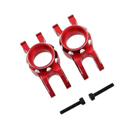2Pcs Rear Hubs Steering Knuckles for ARRMA Mini Kraton 1/16 3S,Red | CNC Aluminum,Upgrade Kit,Durable,Install Directly - color: Red