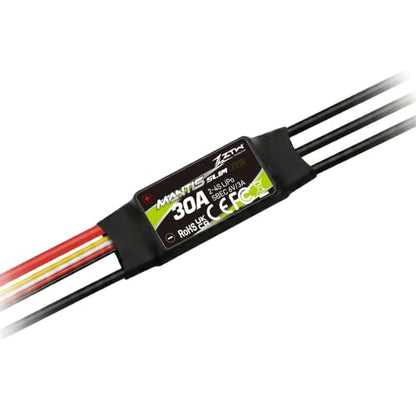 ZTW Mantis Slim G2 30A ESC 2-4S RC Airplane Speed Controller with 6V/3A Switching BEC XT60 Plug Programmable ESC for Sport Fixed-Wing and Gliders