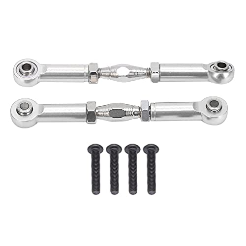 Front Sway Bar Kit with 2.7 inch Aluminum Alloy Arms High Tensile Strength Front Anti Roll Bar Suspension Stabilizer for 1 7 Remote Control Cars Lightweight Sturdy RC (Silver) - color: Silver