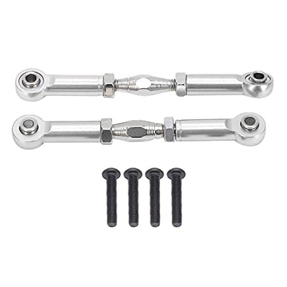 Front Sway Bar Kit with 2.7 inch Aluminum Alloy Arms High Tensile Strength Front Anti Roll Bar Suspension Stabilizer for 1 7 Remote Control Cars Lightweight Sturdy RC (Silver) - color: Silver