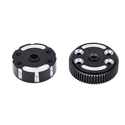 Alomejor Aluminum Alloy Sealed Differential Case, CNC Steel Gears Lightweight Durable for Slash 1/10 RC Car, with 4 O Rings to Prevent Leakage