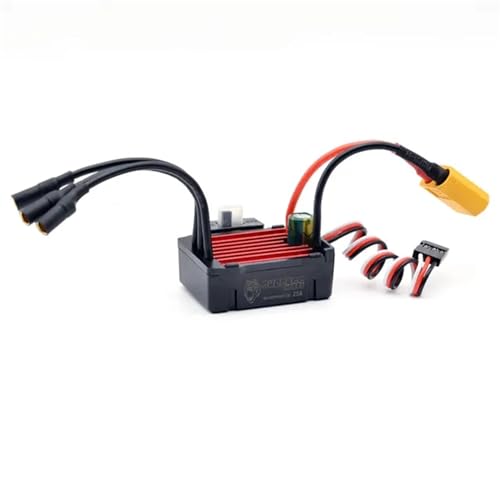 2S 25A Waterpoof Brushless ESC Speed Controller BEC 5V 2A for XT60 Plug for 1/20 1/18 1/16 RC Car - color: 25a Xt60 Plug
