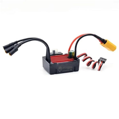 2S 25A Waterpoof Brushless ESC Speed Controller BEC 5V 2A for XT60 Plug for 1/20 1/18 1/16 RC Car - color: 25a Xt60 Plug